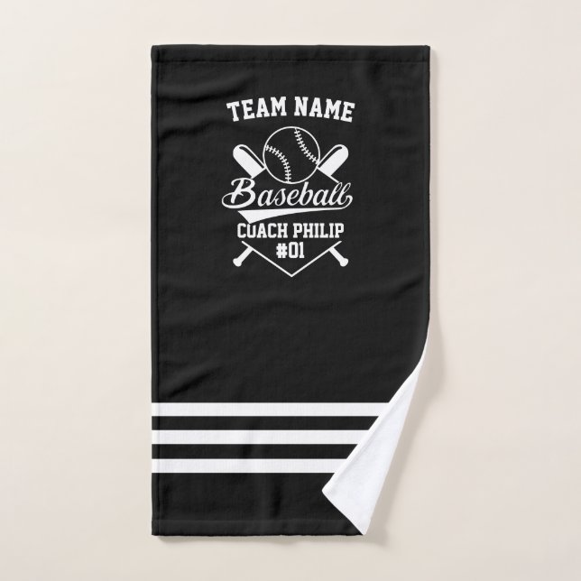 Baseball coach team Mum player team gift Hand Towel (Hand Towel)