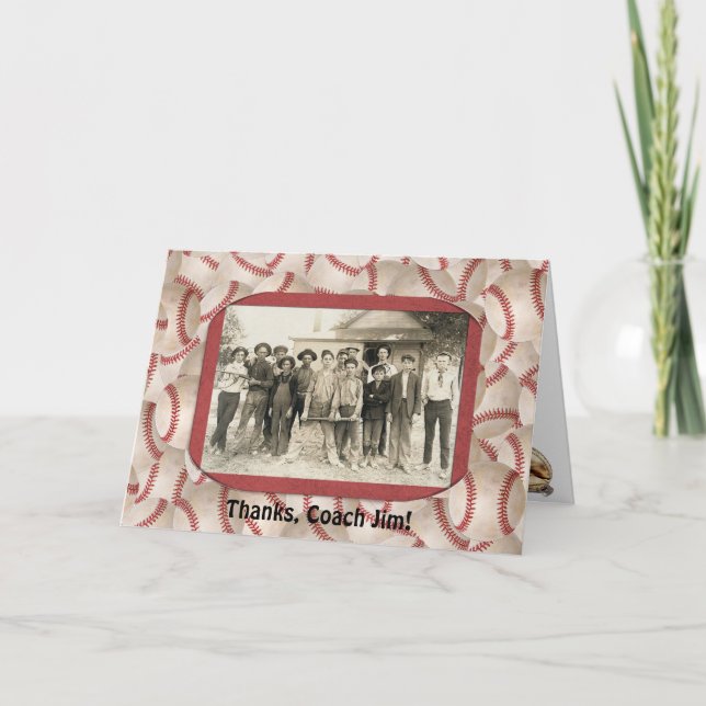 Baseball Coach Thank You Frame (Front)