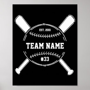 Baseball Coach Thank You Team End Of Season Gift T Poster