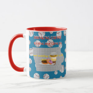 Baseball, coffee and donuts in the state of Iowa Mug