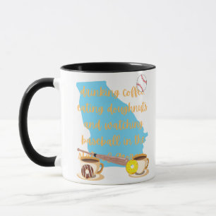 Baseball, coffee and doughnuts in Georgia  Mug