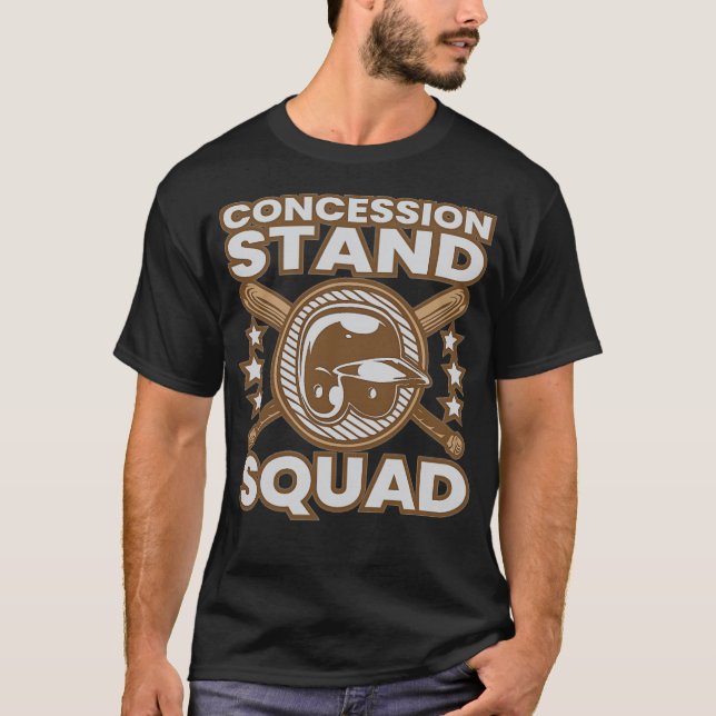 Baseball Concession Stand Squad animals -  T-Shirt (Front)