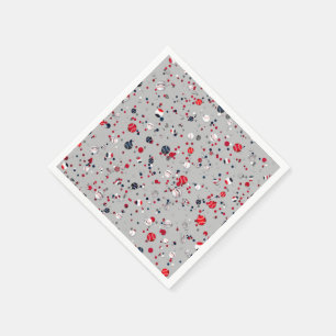 Baseball Confetti, Grey-PAPER PARTY NAPKINS