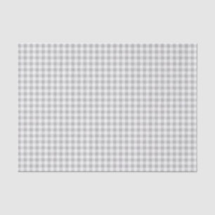 Baseball Coord. Gingham Tissue Wrap-Blue-Grey Paper