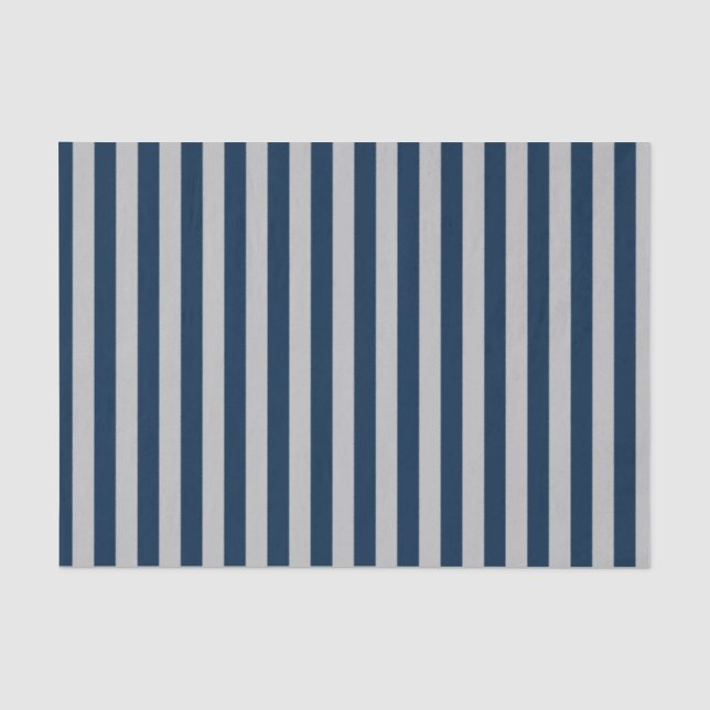 Baseball Coord Stripes Blue 18-TISSUE WRAP PAPER (Front)