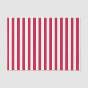 Baseball Coord Stripes Red 10-TISSUE WRAP PAPER