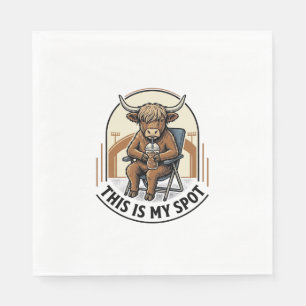 Baseball Cow Shirt With Iced Coffee Mascot Napkin