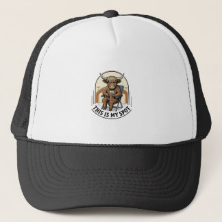 Baseball Cow Shirt With Iced Coffee Mascot Trucker Hat