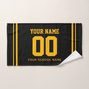 Baseball Custom Name & Jersey Number, Team Gift Hand Towel