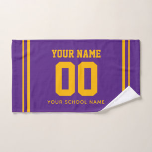 Baseball Custom Name & Jersey Number, Team Gift Hand Towel