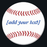 Baseball [custom text] classic round sticker<br><div class="desc">Baseball [custom text]</div>