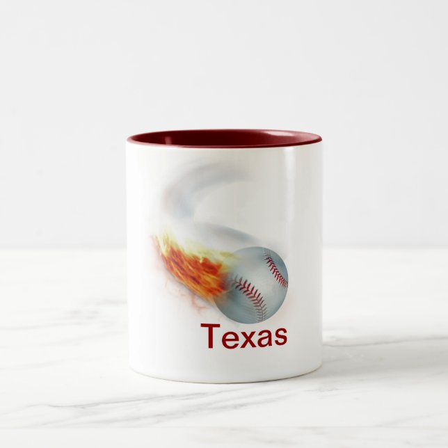 Baseball Customisable Two-Tone Coffee Mug (Center)