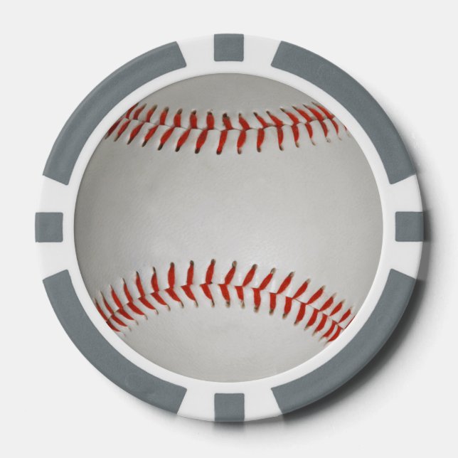 Baseball customizable poker chips (Front)
