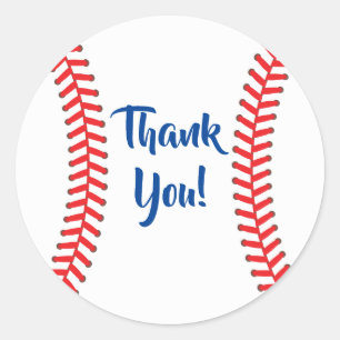 Baseball Cute Sports 1st Birthday Party Classic Round Sticker