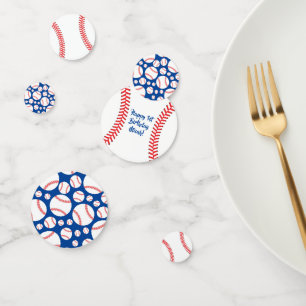Baseball Cute Sports 1st Birthday Party Confetti