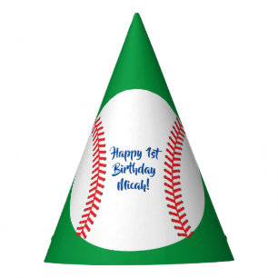 Baseball Cute Sports 1st Birthday Party Hat