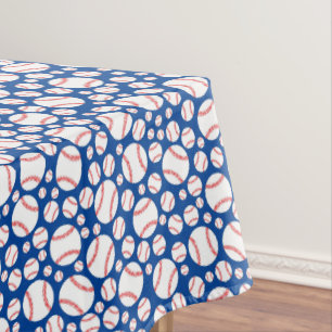 Baseball Cute Sports 1st Birthday Party Tablecloth