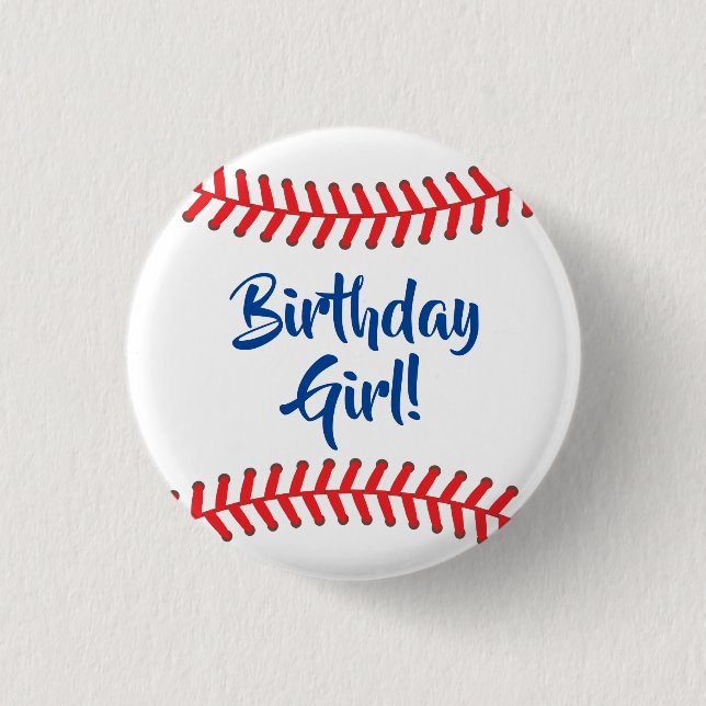 Baseball Cute Sports Kid's Birthday Party 3 Cm Round Badge (Front)