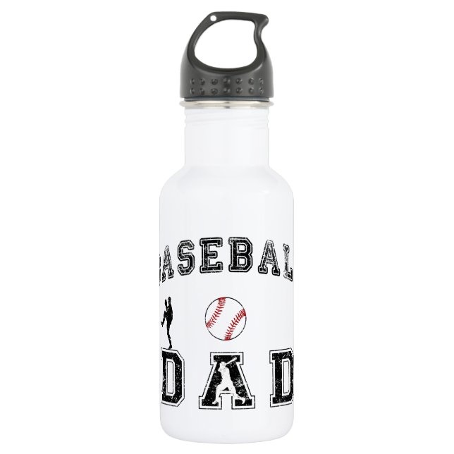 Baseball Dad 532 Ml Water Bottle (Front)