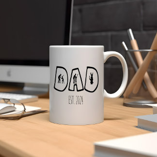 Baseball DAD and Child Coffee Mug