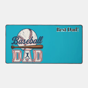 Baseball Dad. Best Dad! Personalised Desk Mat