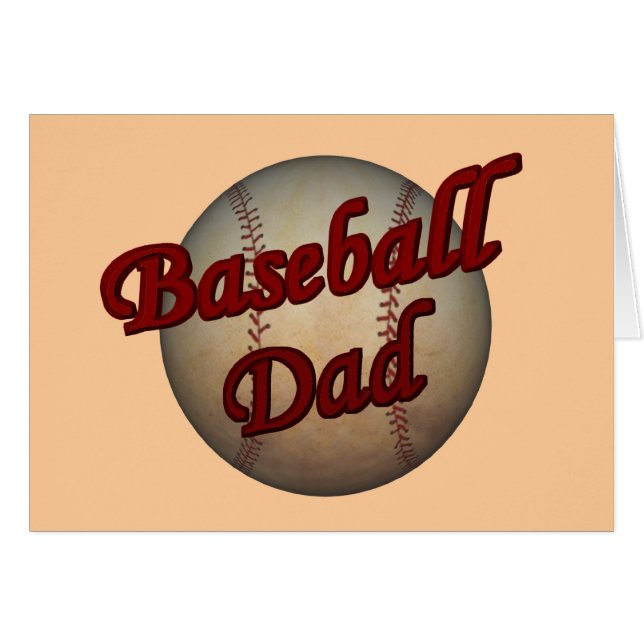 Baseball Dad Card (Front Horizontal)