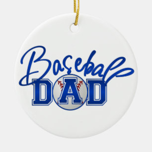 Baseball Dad Ceramic Tree Decoration