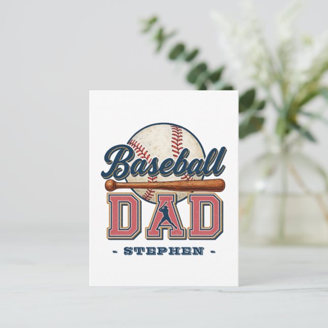 Baseball Dad – Classic Postcard (Standing Front)