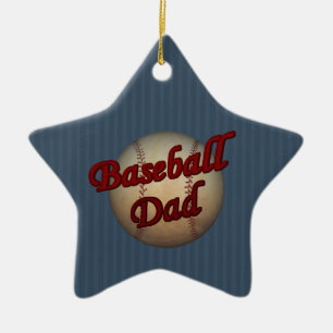 Baseball Dad Cute Customisable Ornament