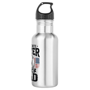 Baseball Dad Favourite Player Vintage Vector Desig 532 Ml Water Bottle