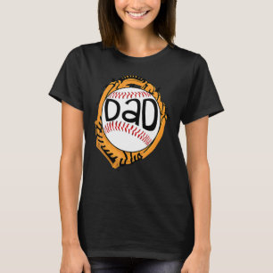 Baseball Dad For Baseball Softball Mum Father's D T-Shirt