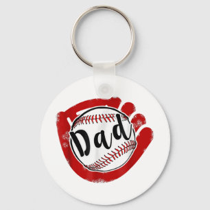 Baseball Dad For Baseball Softball Mum Key Ring