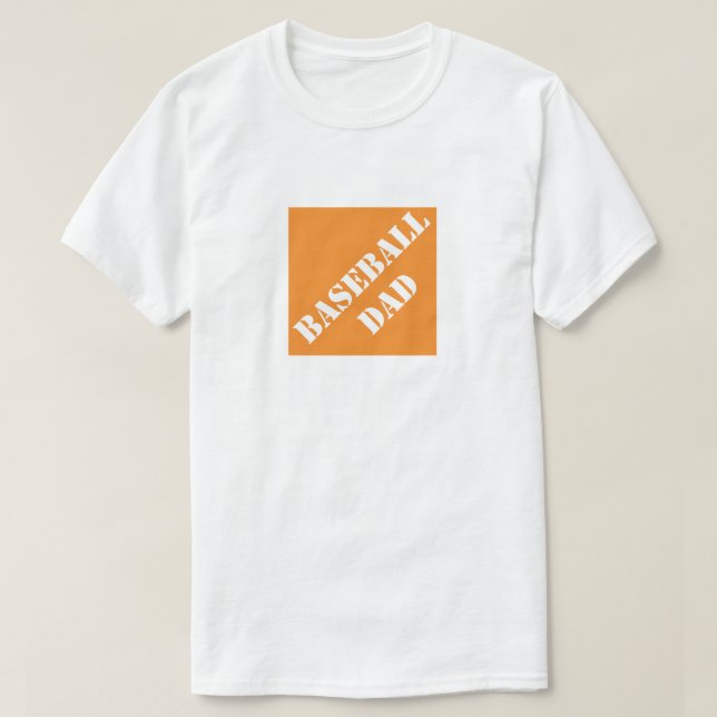 Baseball Dad Funny Dad Humourous Father's Day Gift T-Shirt (Design Front)