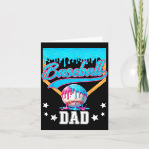 Baseball Dad Funny Fathers Day Ice Cream Drip Card