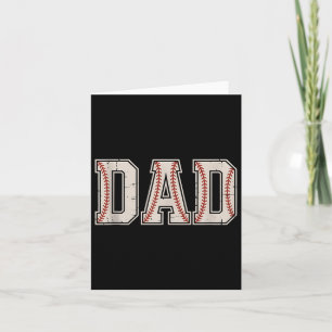 Baseball Dad Happy Fathers Day Shirts For Men Wife Card
