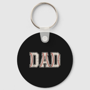 Baseball Dad Happy Fathers Day Shirts For Men Wife Key Ring