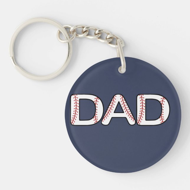 Baseball Dad Key Ring (Front)