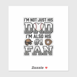 Baseball Dad Number 1 Fan Vintage Shirt Design_1