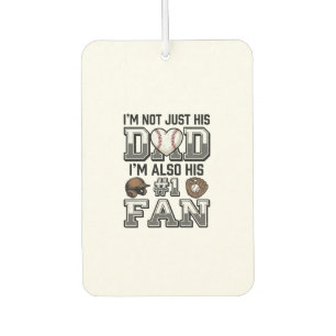 Baseball Dad Number 1 Fan Vintage Shirt Design_1 Car Air Freshener