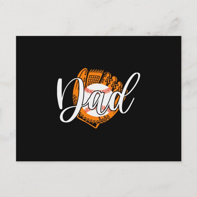 Baseball Dad Postcard (Front)