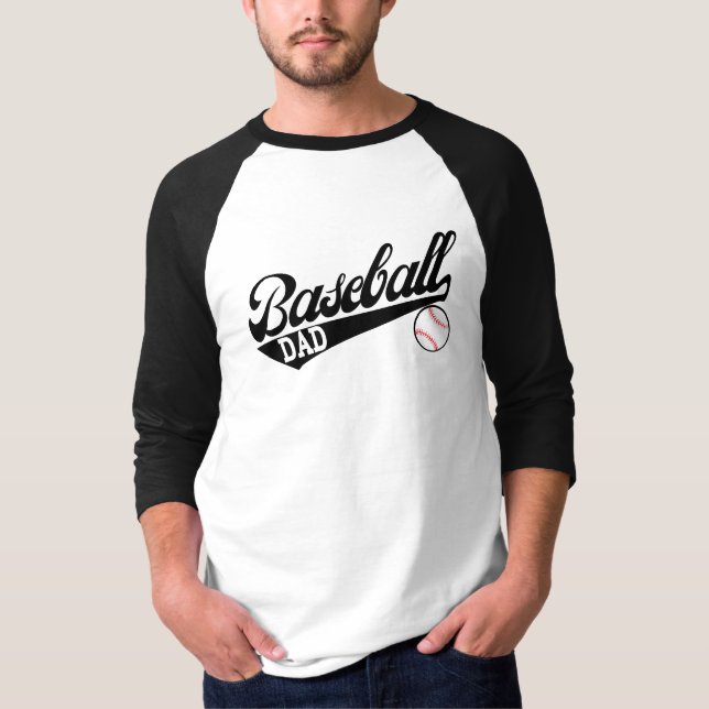 Baseball Dad Shirt Custom Baseball Shirt (Front)