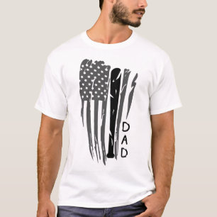 Baseball Dad Sporty Americana Men's T-Shirt
