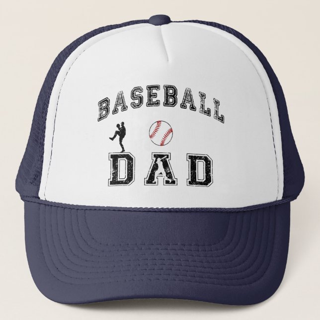 Baseball Dad Trucker Hat (Front)