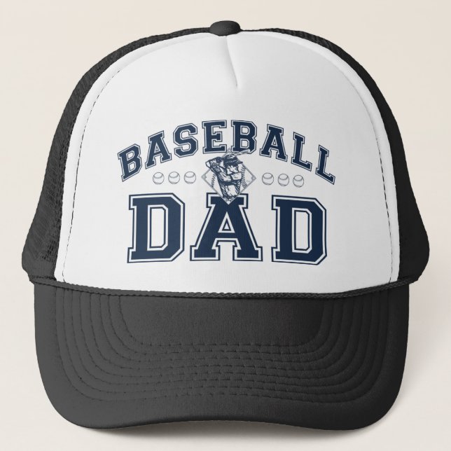 Baseball Dad Trucker Hat (Front)