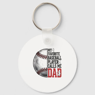 Baseball Dad Vintage Engraving Graphic T-Shirt_1 Key Ring