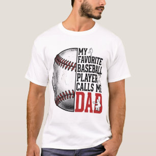 Baseball Dad Vintage Engraving Graphic T-Shirt_1 T-Shirt