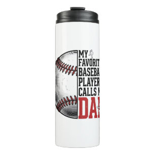 Baseball Dad Vintage Engraving Graphic T-Shirt_1 Thermal Tumbler