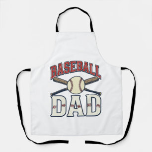 Baseball Dad Vintage Engraving Shirt Design_1 Apron