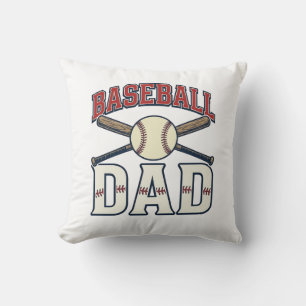Baseball Dad Vintage Engraving Shirt Design_1 Cushion
