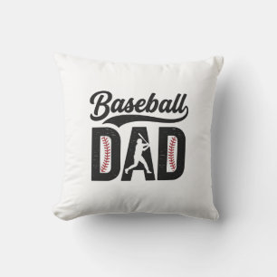 Baseball Dad Vintage Engraving T-Shirt Design_1 Cushion